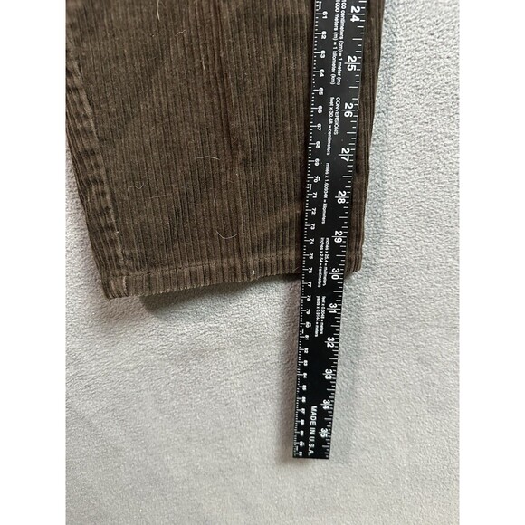 Vtg Woolrich Brown Straight Leg Corduroy Sable Pants Womens Size 12 Baggy Y2K - Picture 7 of 8